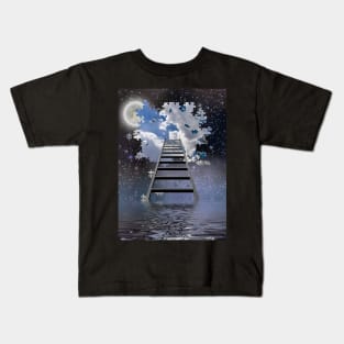 Ladder to Night Sky Kids T-Shirt